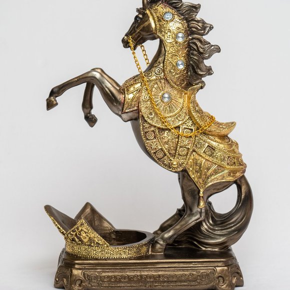 Horse Wine Bottle Holder Countertop Bar Decor Tabletop Wine Rack Display Stand - Picture 5 of 7